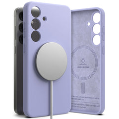 KRYT RINGKE SILICONE MAGNETIC MAGSAFE GALAXY S25+ PLUS LAVENDER