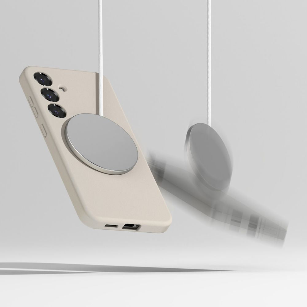 KRYT RINGKE SILICONE MAGNETIC MAGSAFE GALAXY S25 STONE