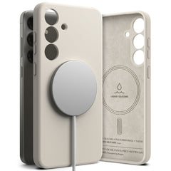KRYT RINGKE SILICONE MAGNETIC MAGSAFE GALAXY S25 STONE