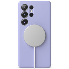 KRYT RINGKE SILICONE MAGNETIC MAGSAFE GALAXY S25 ULTRA LAVENDER