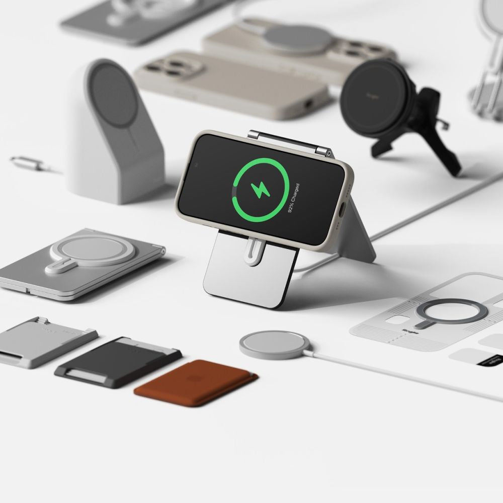 KRYT RINGKE SILICONE MAGNETIC MAGSAFE IPHONE 15 PRO STONE
