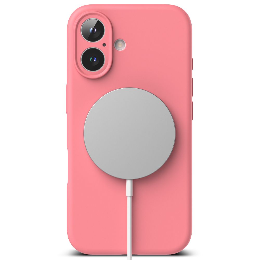 KRYT NA IPHONE 16 RINGKE SILICONE MAGNETIC MAGSAFE PINK
