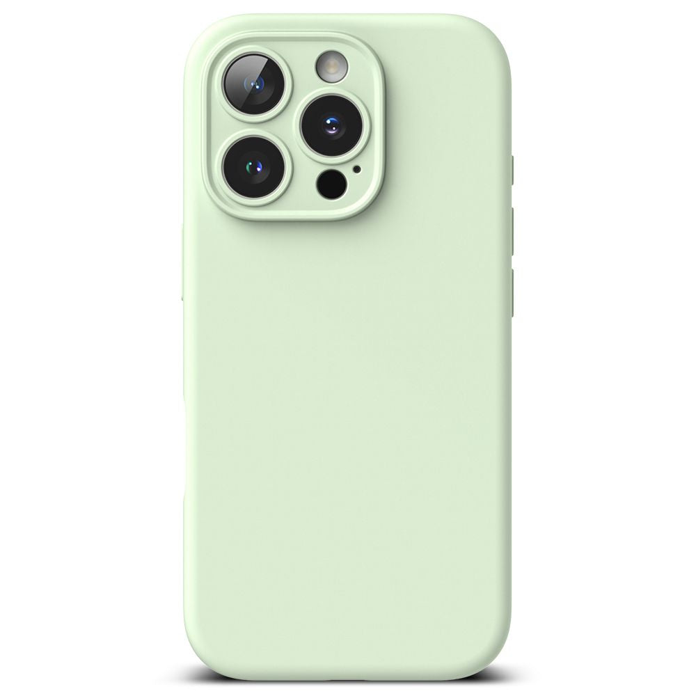 KRYT NA  IPHONE 16 PRO MAX RINGKE SILICONE MAGNETIC MAGSAFE SOFT MINT