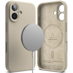 KRYT NA IPHONE 16 RINGKE SILICONE MAGNETIC MAGSAFE STONE