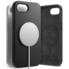KRYT RINGKE SILICONE MAGNETIC MAGSAFE IPHONE 16E BLACK