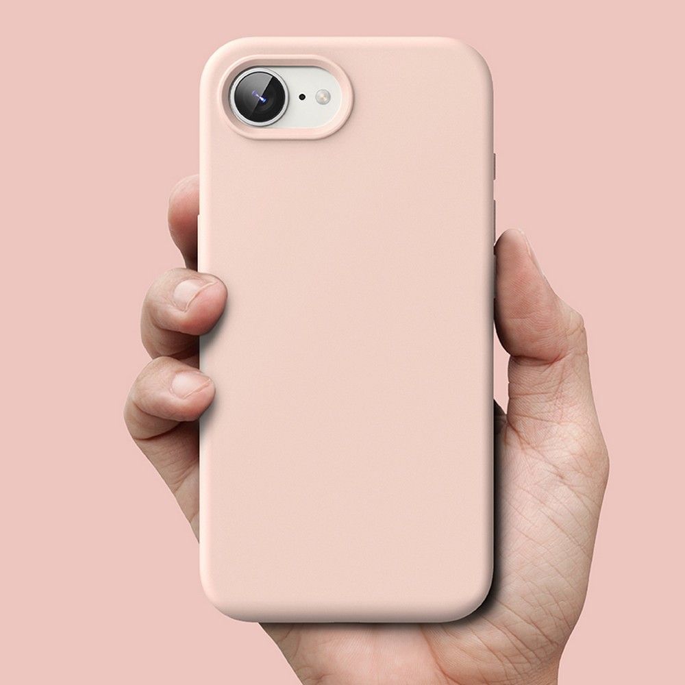 KRYT RINGKE SILICONE MAGNETIC MAGSAFE IPHONE 16E PINK SAND
