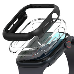 PUZDRO RINGKE SLIM 2-PACK APPLE WATCH 10 (46 MM) CLEAR & MATTE BLACK