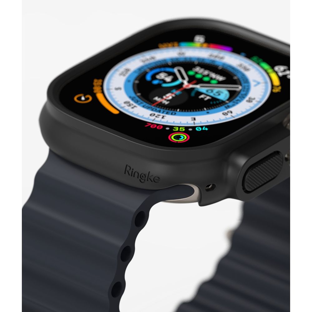 2X OCHRANNÉ PUZDRO NA APPLE WATCH ULTRA 49 MM RINGKE SLIM 2-PACK CLEAR & MATTE BLACK