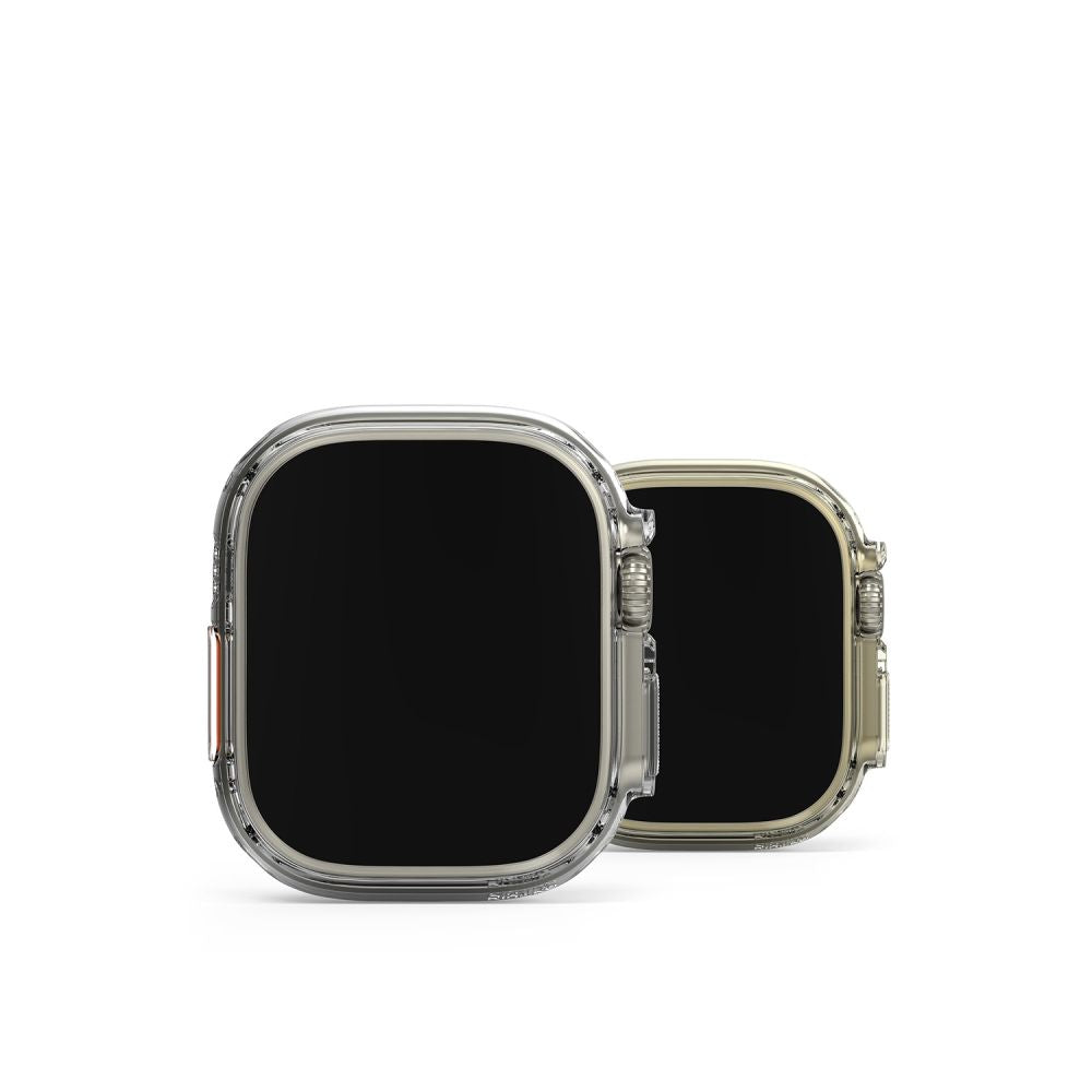 2X OCHRANNÉ PUZDRO NA APPLE WATCH ULTRA 49 MM RINGKE SLIM 2-PACK CLEAR & MATTE BLACK