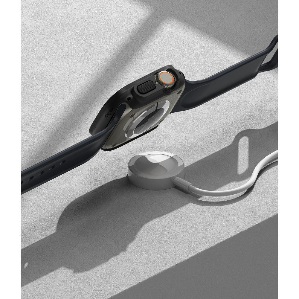 2X OCHRANNÉ PUZDRO NA APPLE WATCH ULTRA 49 MM RINGKE SLIM 2-PACK CLEAR & MATTE BLACK
