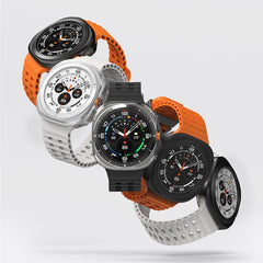 OCHRANNÉ PUZDRO S TVRDENÝM SKLOM NA SAMSUNG GALAXY WATCH ULTRA (47 MM) RINGKE SLIM & TEMPERED GLASS CLEAR