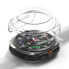 OCHRANNÉ PUZDRO S TVRDENÝM SKLOM NA SAMSUNG GALAXY WATCH ULTRA (47 MM) RINGKE SLIM & TEMPERED GLASS CLEAR