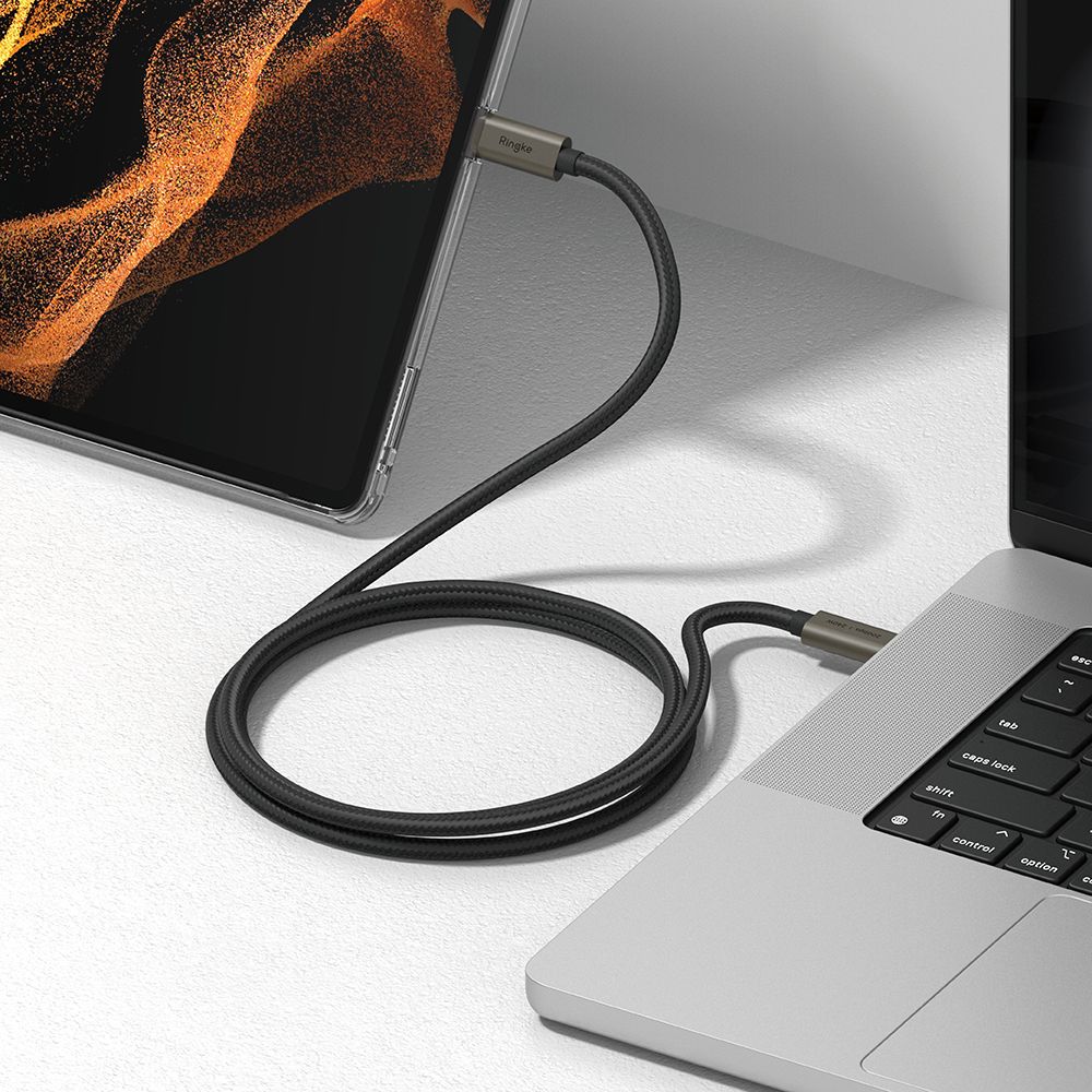 RINGKE KÁBEL USB 3.2 GEN 2X2 TYPE-C CABLE PD240W 100CM BLACK