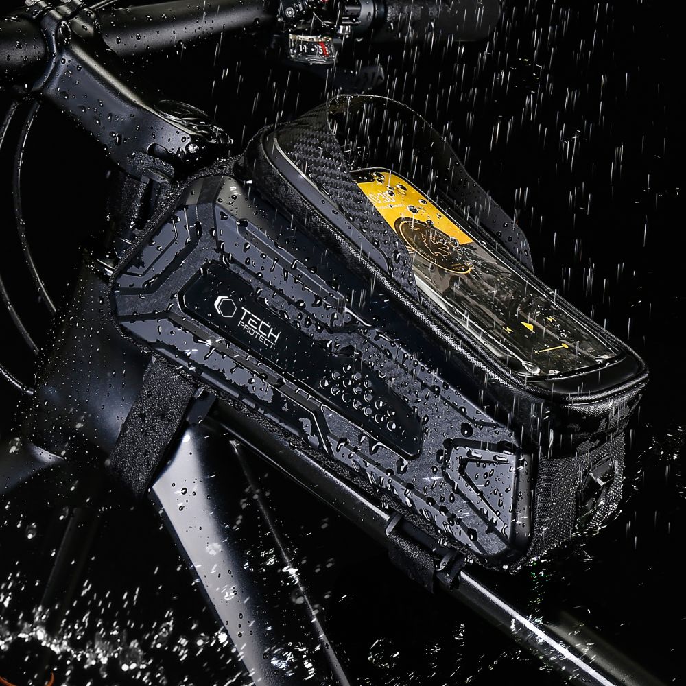 UNIVERZÁLNA TAŠKA NA BICYKEL S DRŽIAKOM NA TELEFÓN SAKWA TECH-PROTECT V2 UNIVERSAL BIKE MOUNT ”L” BLACK