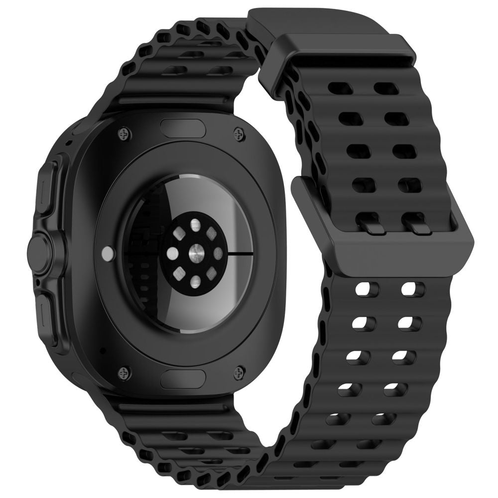 SILIKÓNOVÝ REMIENOK NA SAMSUNG GALAXY WATCH ULTRA (47 MM) HEYBAND SPORTY BLACK