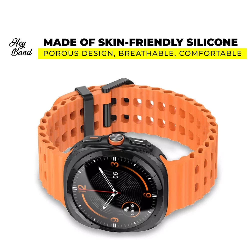 SILIKÓNOVÝ REMIENOK NA SAMSUNG GALAXY WATCH ULTRA (47 MM) HEYBAND SPORTY OLIVE GREEN