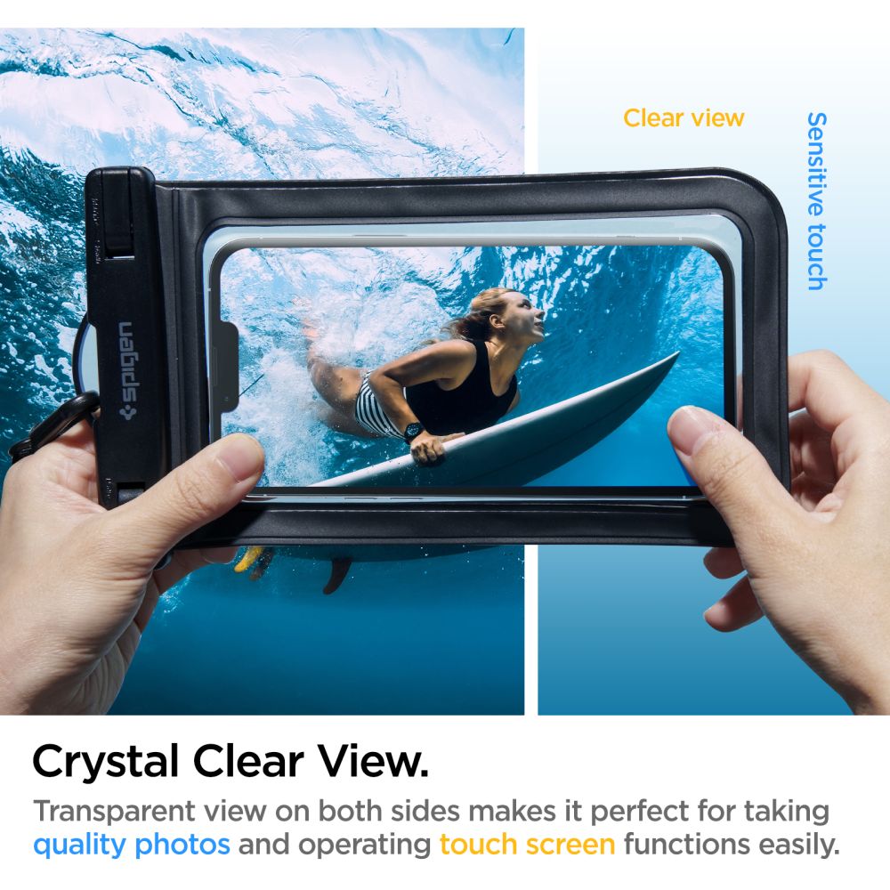 VODOTESNÉ PUZDRO  SPIGEN A601 UNIVERSAL WATERPROOF CASE 2-PACK BLACK