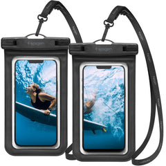 VODOTESNÉ PUZDRO  SPIGEN A601 UNIVERSAL WATERPROOF CASE 2-PACK BLACK