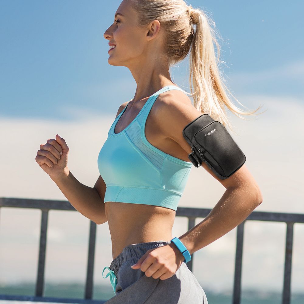 ŠPORTOVÉ PUZDRO NA RAMENO SPIGEN A702 DYNAMIC SHIELD ARMBAND BLACK