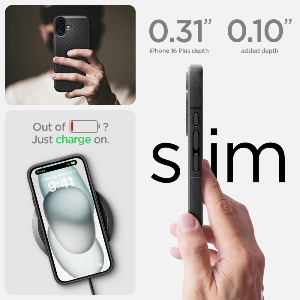 KRYT SPIGEN CORE ARMOR IPHONE 16 MATTE BLACK