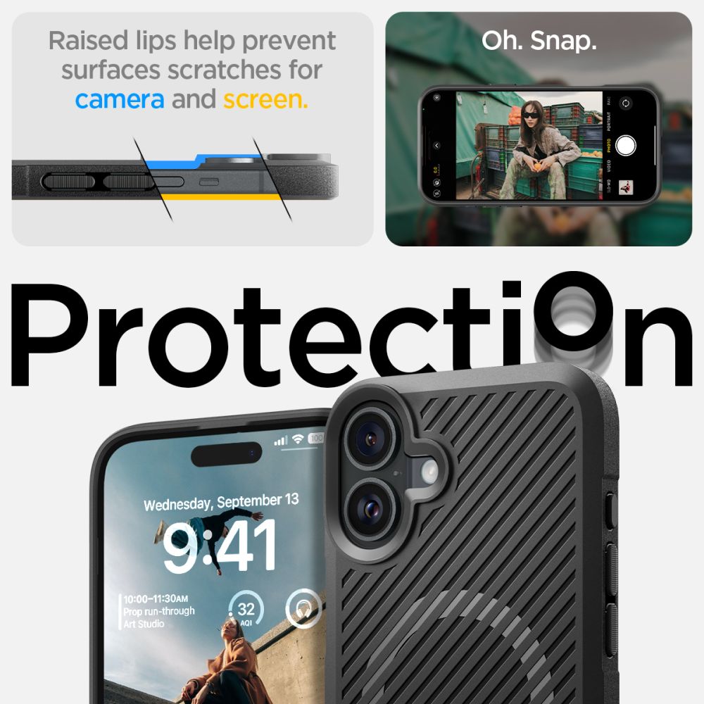 KRYT SPIGEN CORE ARMOR MAG MAGSAFE IPHONE 16 MATTE BLACK