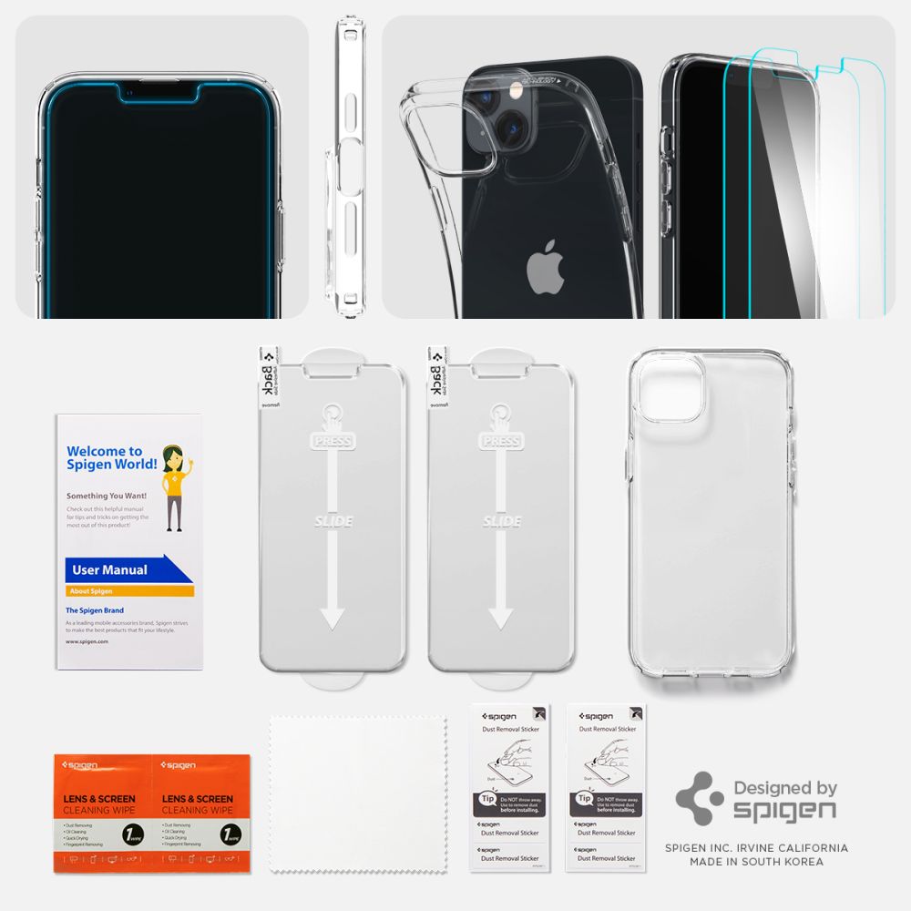 KRYT SPIGEN CRYSTAL PACK IPHONE 14 PLUS CRYSTAL CLEAR