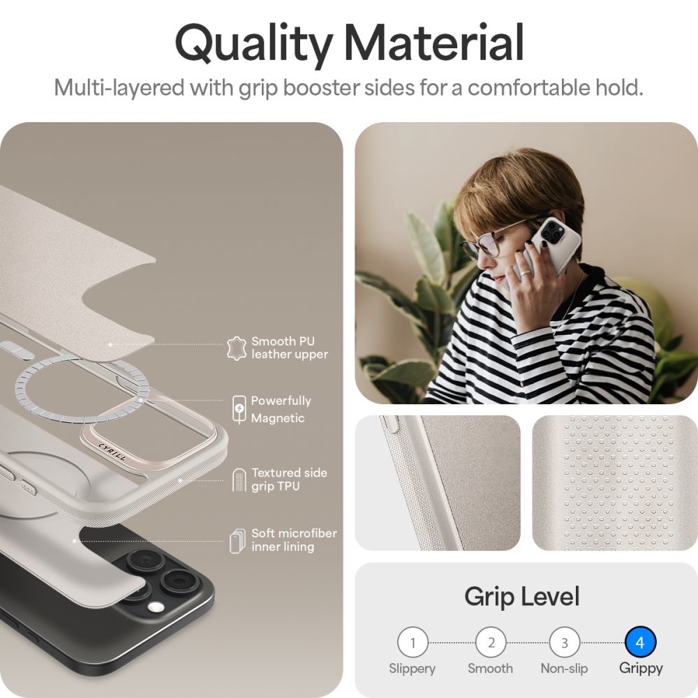 KRYT SPIGEN CYRILL KAJUK MAG MAGSAFE IPHONE 16 PRO MAX CREAM
