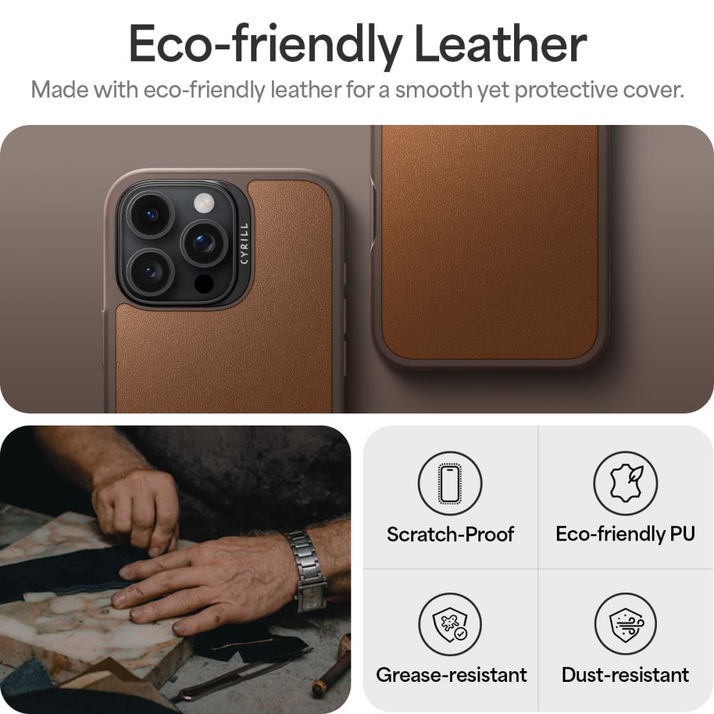 KRYT SPIGEN CYRILL KAJUK MAG MAGSAFE IPHONE 16 PRO MAX SADDLE BROWN