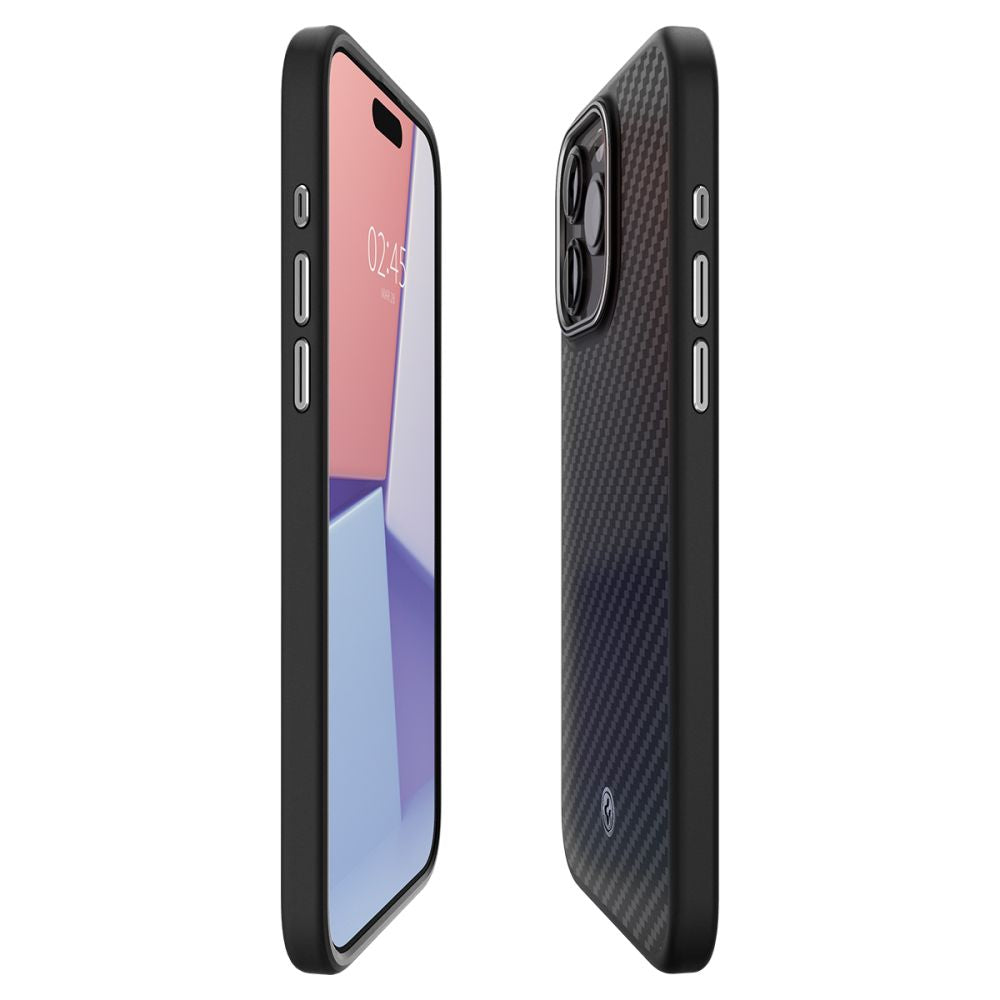 KRYT SPIGEN ENZO ARAMID MAG MAGSAFE IPHONE 15 PRO MAX MATTE BLACK