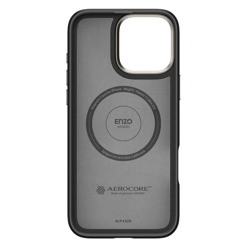 KRYT SPIGEN ENZO ARAMID MAG MAGSAFE IPHONE 16 PRO BLACK/NATURAL