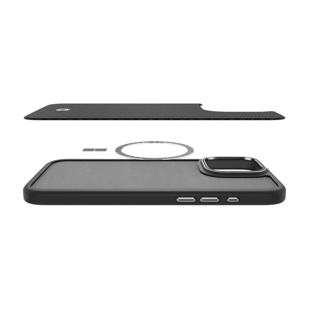 KRYT SPIGEN ENZO ARAMID MAG MAGSAFE IPHONE 16 PRO BLACK/SILVER