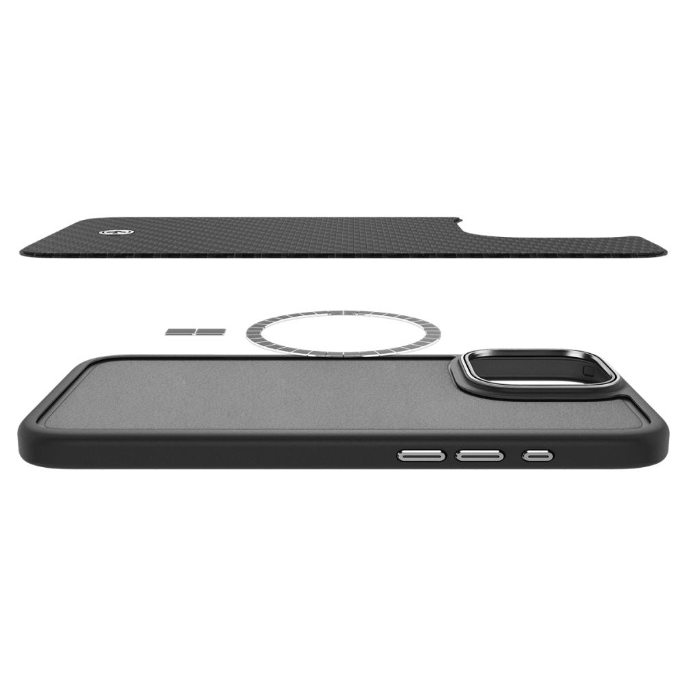 KRYT SPIGEN ENZO ARAMID MAG MAGSAFE IPHONE 16 PRO MAX BLACK/SILVER