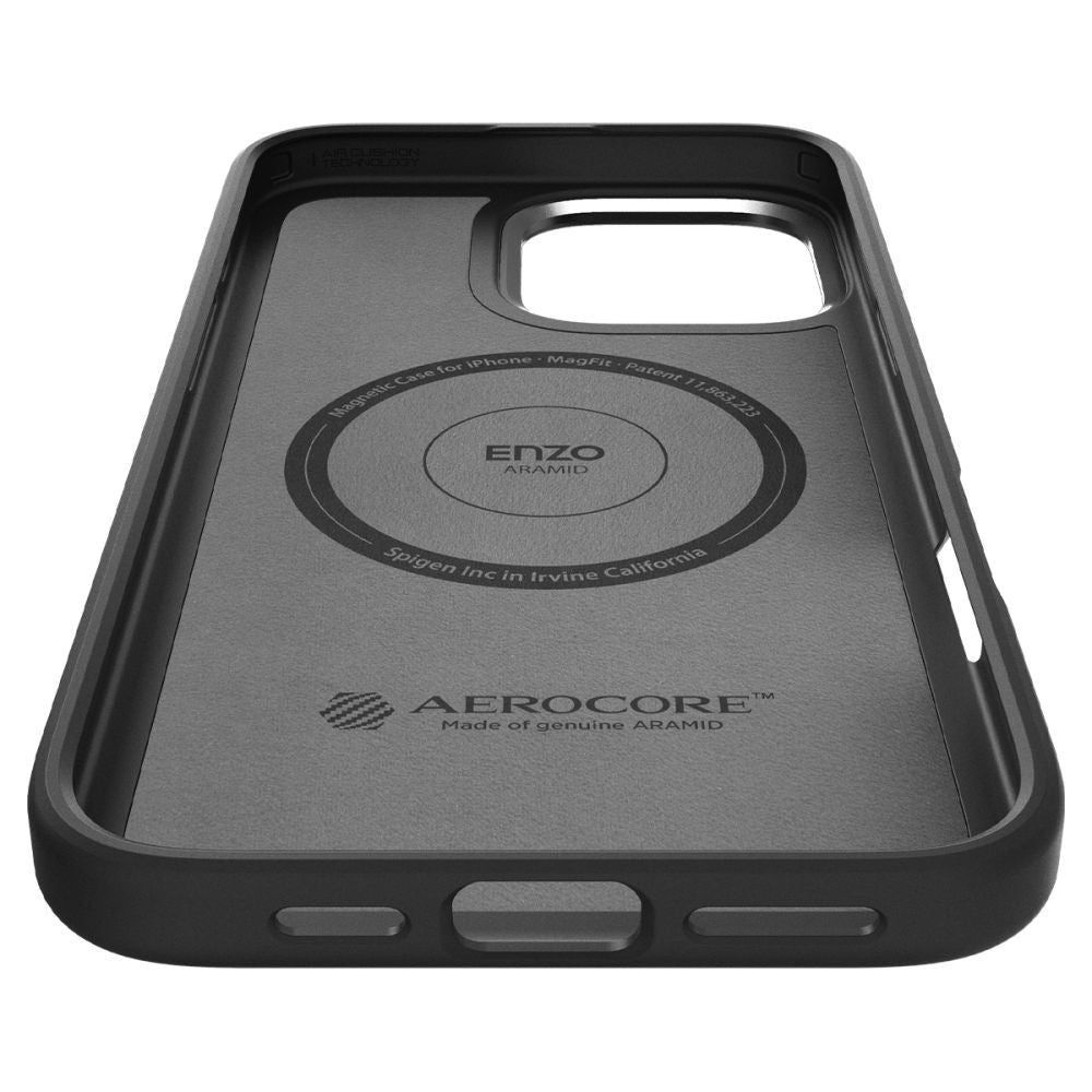 KRYT SPIGEN ENZO ARAMID MAG MAGSAFE IPHONE 16 PRO MAX BLACK/SILVER