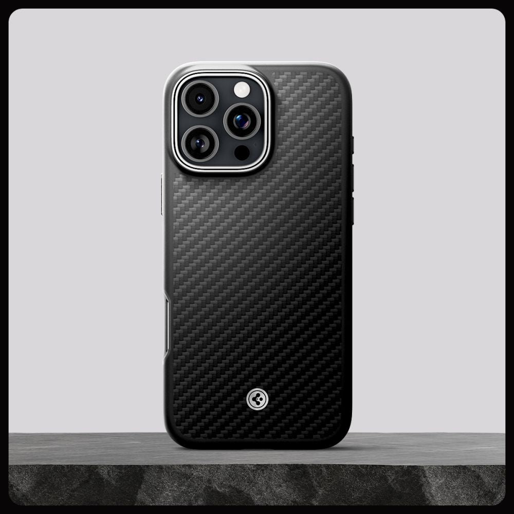 KRYT SPIGEN ENZO ARAMID MAG MAGSAFE IPHONE 16 PRO MAX BLACK/SILVER
