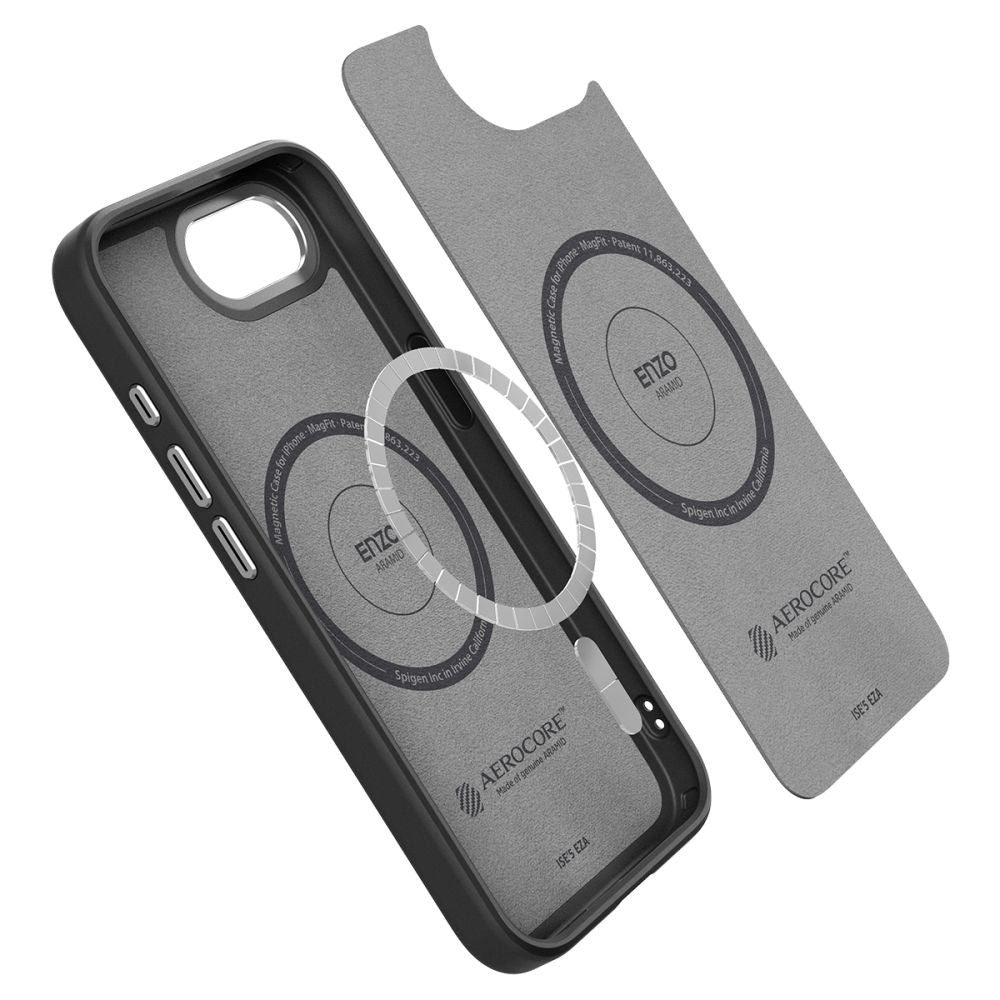KRYT SPIGEN ENZO ARAMID MAG MAGSAFE IPHONE 16E MATTE BLACK