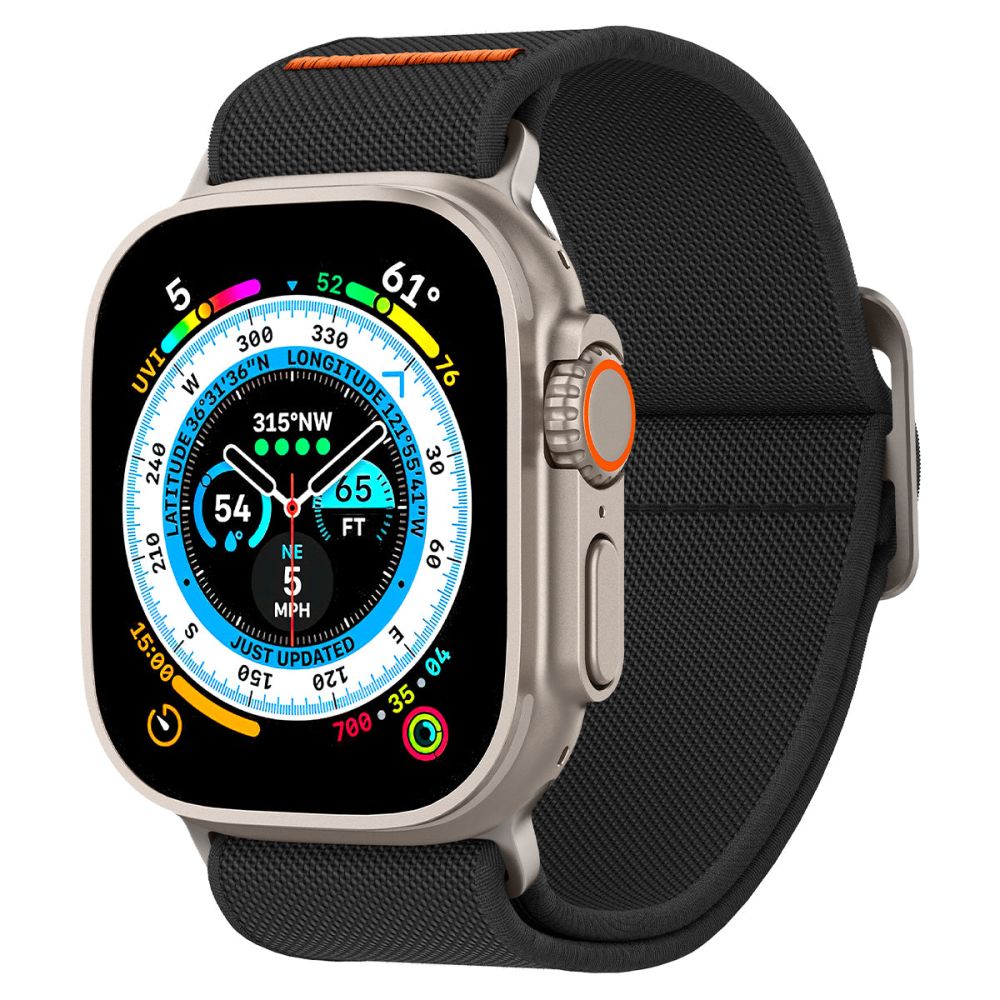 REMIENOK SPIGEN FIT LITE ULTRA APPLE WATCH 6 / 7 / 8 / 9 / 10 / SE / ULTRA 1 / 2 (44 / 45 / 46 / 49 MM) BLACK