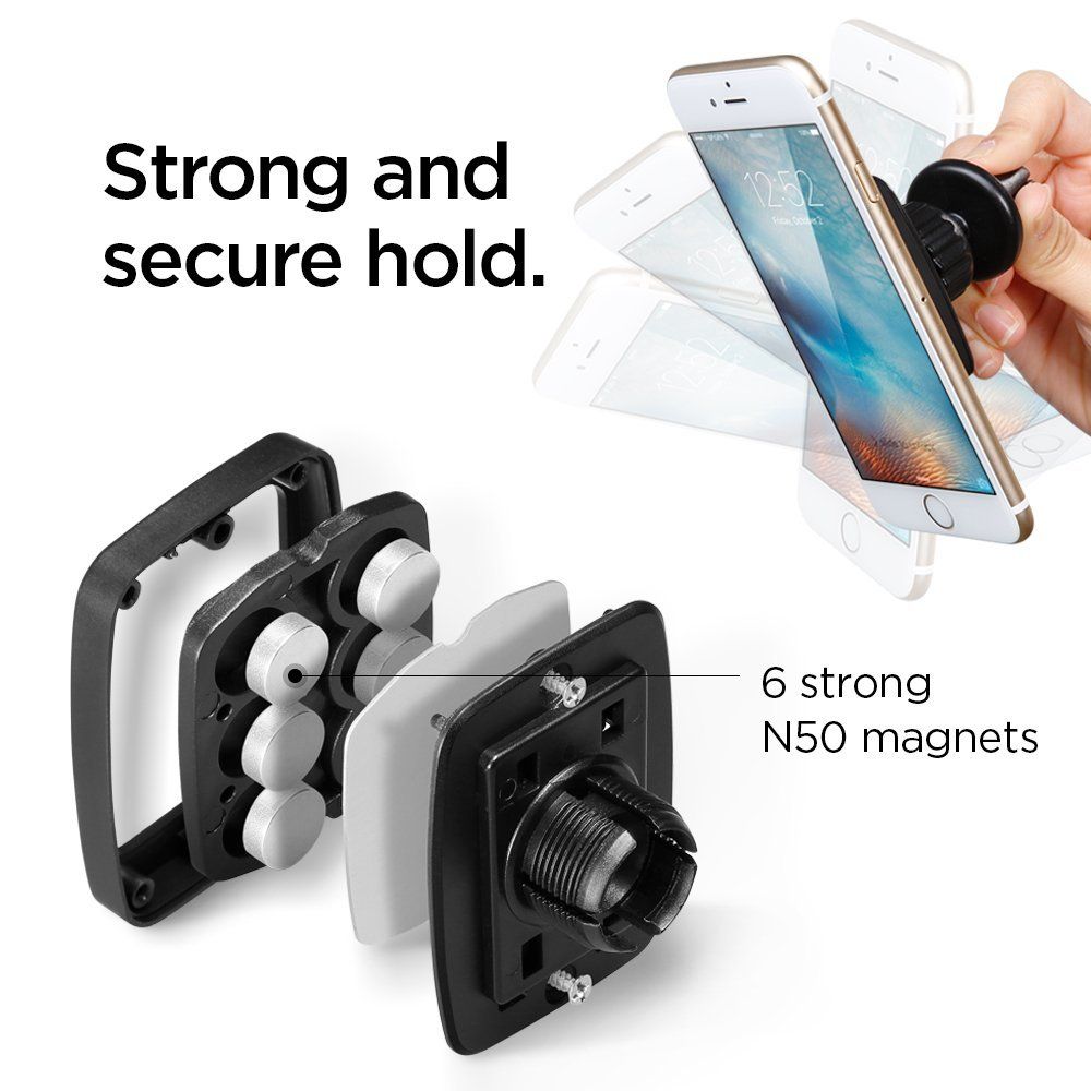 DRŽIAK MOBILU DO AUTA SPIGEN H12 AIR VENT MAGNETIC CAR MOUNT HOLDER
