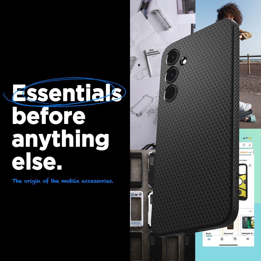 KRYT SPIGEN LIQUID AIR GALAXY A55 5G MATTE BLACK