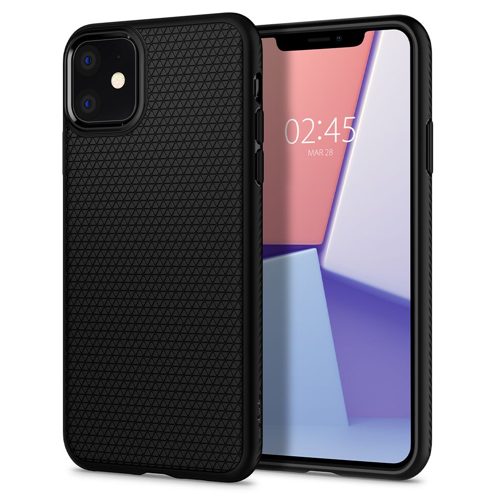KRYT SPIGEN LIQUID AIR IPHONE 11 MATTE BLACK