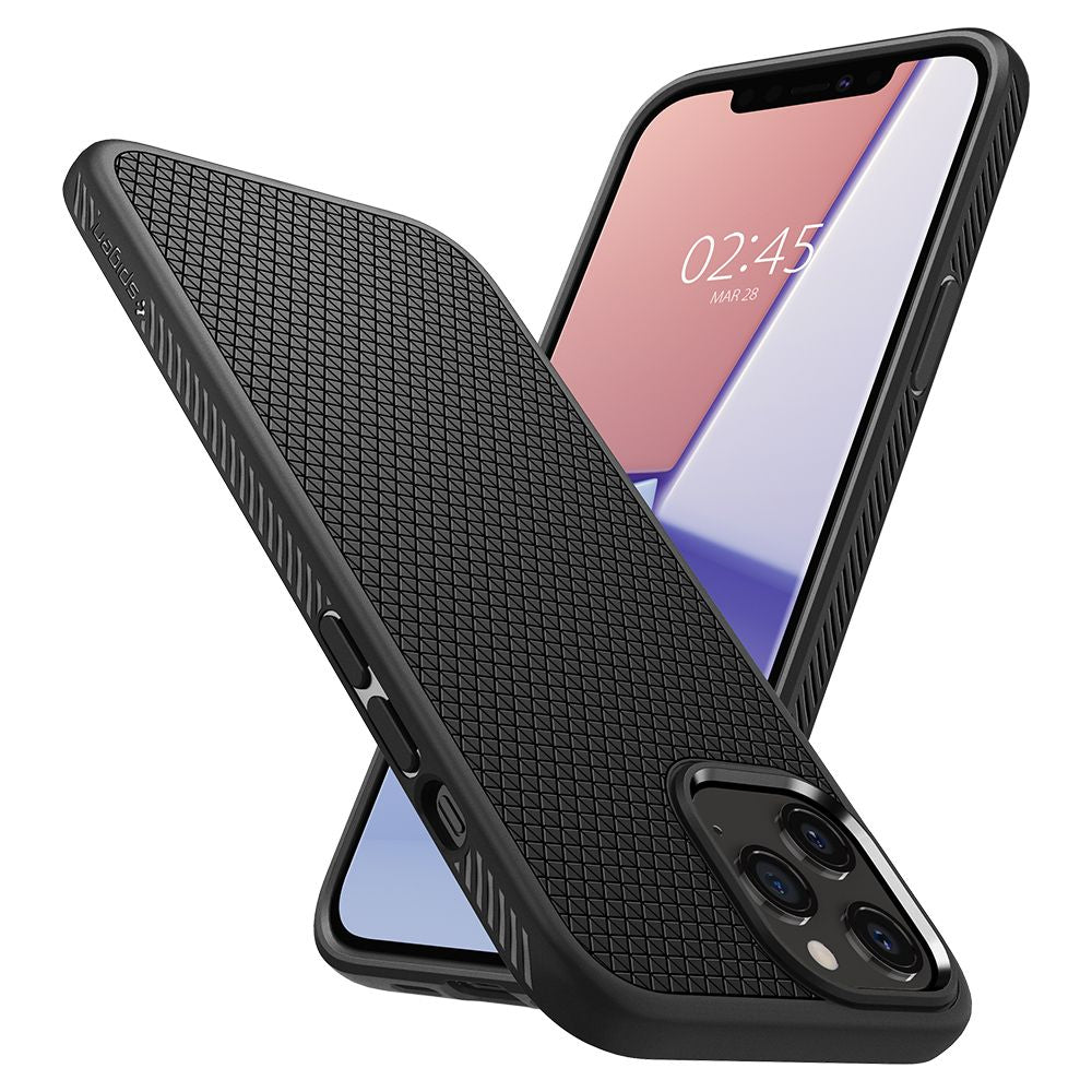 KRYT SPIGEN LIQUID AIR IPHONE 12/12 PRO MATTE BLACK