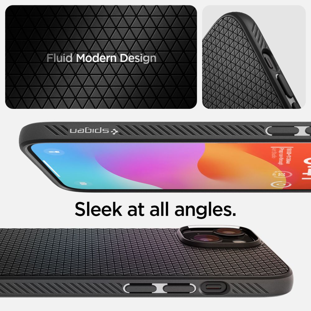 KRYT SPIGEN LIQUID AIR IPHONE 15 PLUS MATTE BLACK