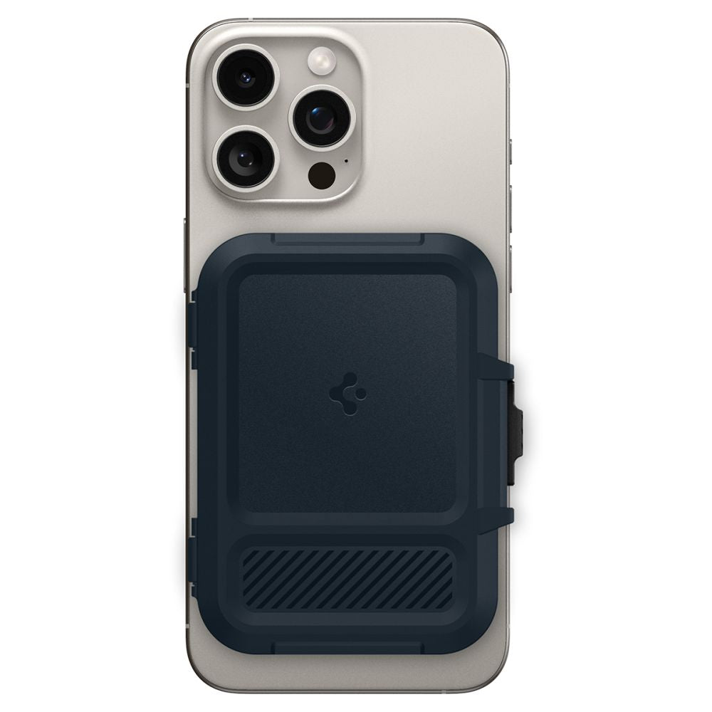 SPIGEN LOCK FIT MAGSAFE UNIVERSAL MAGNETIC CARD HOLDER METAL SLATE