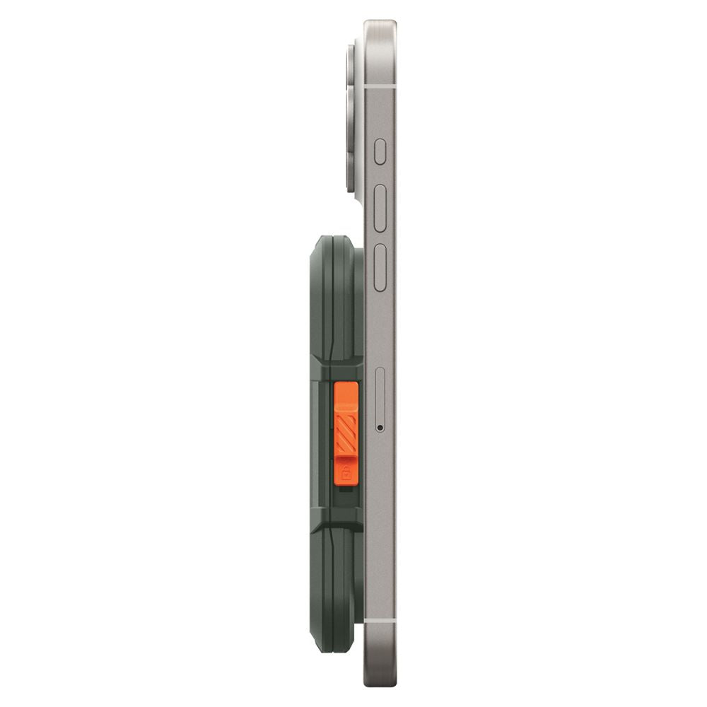 SPIGEN LOCK FIT MAGSAFE UNIVERSAL MAGNETIC CARD HOLDER MILITARY GREEN