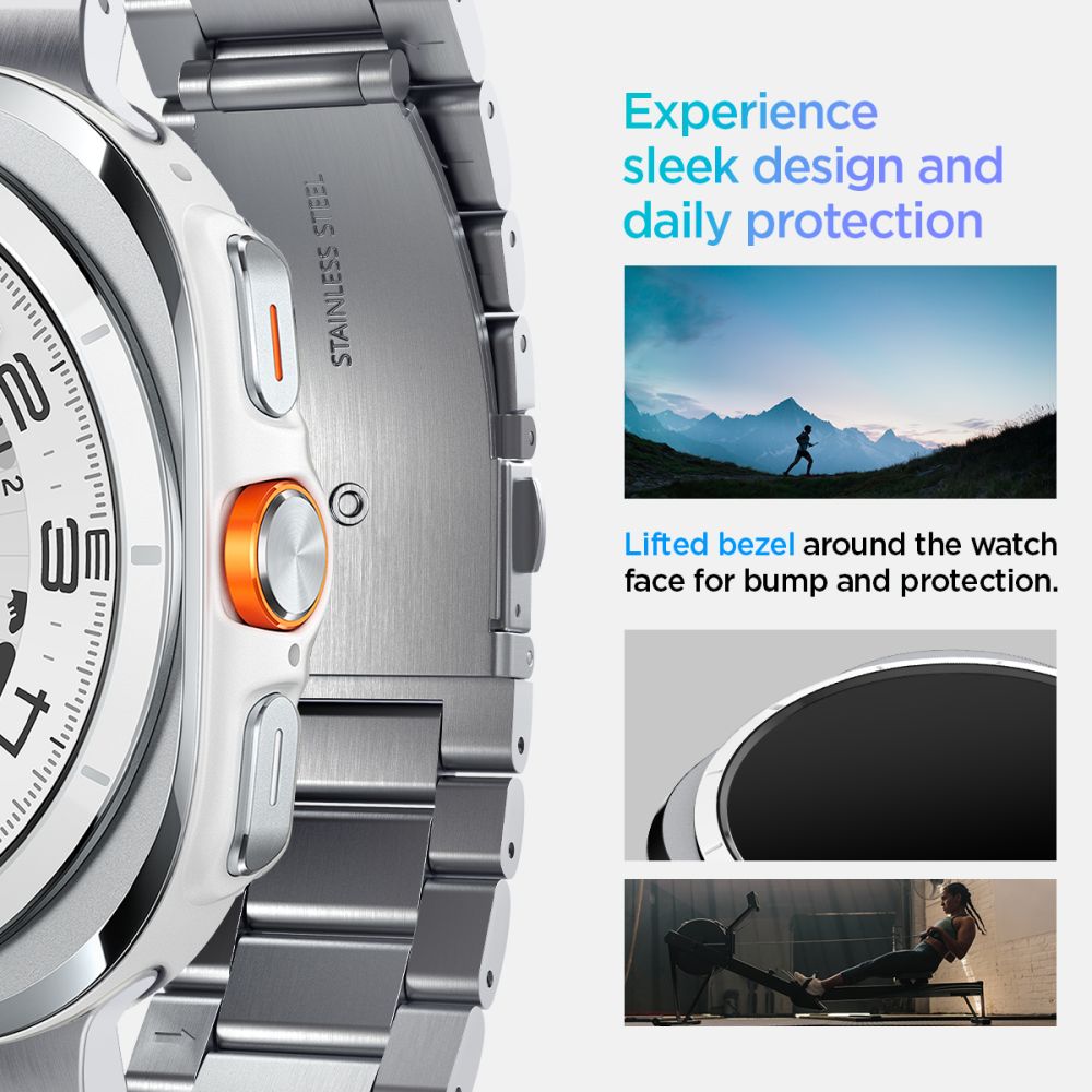 REMIENOK SPIGEN MODERN FIT BAND SAMSUNG GALAXY WATCH ULTRA (47 MM) SILVER