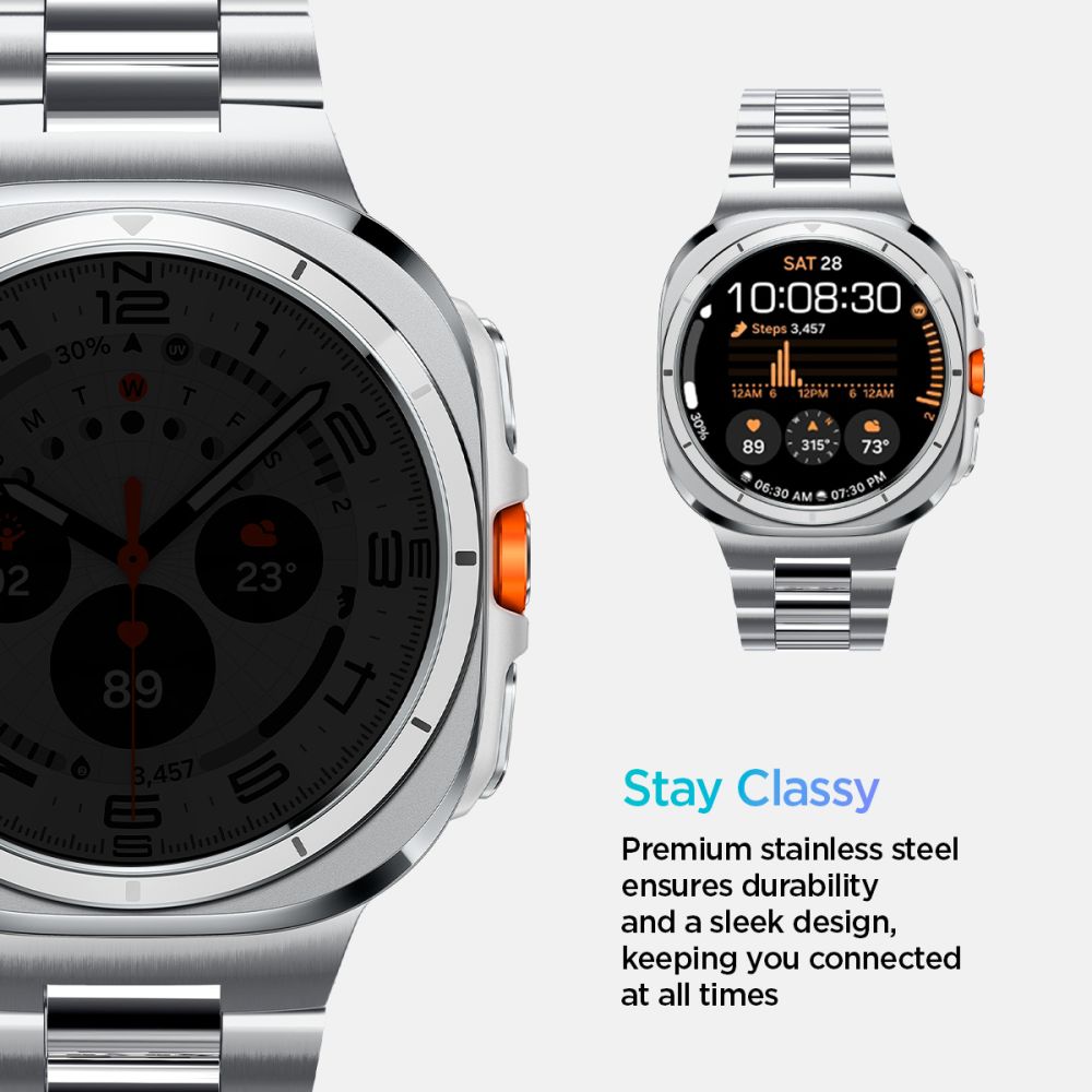 REMIENOK SPIGEN MODERN FIT BAND SAMSUNG GALAXY WATCH ULTRA (47 MM) SILVER