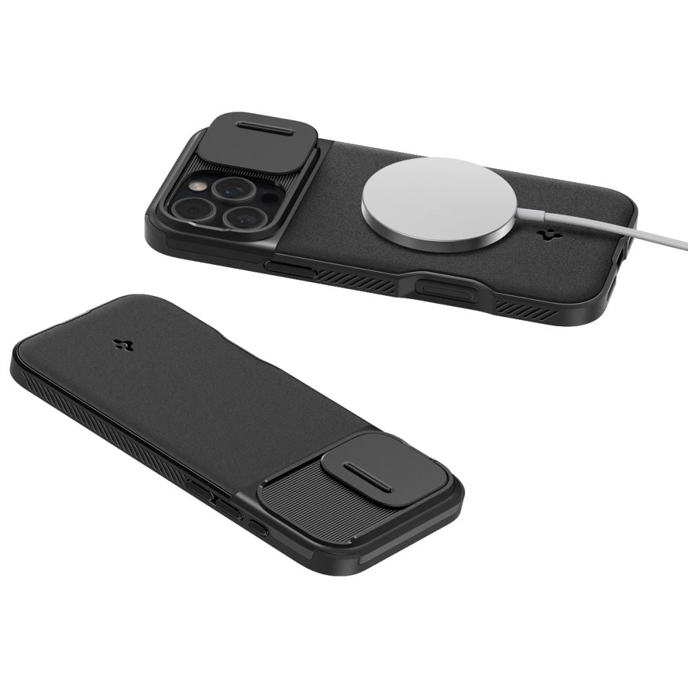 KRYT SPIGEN OPTIK ARMOR MAG MAGSAFE IPHONE 16 PRO BLACK