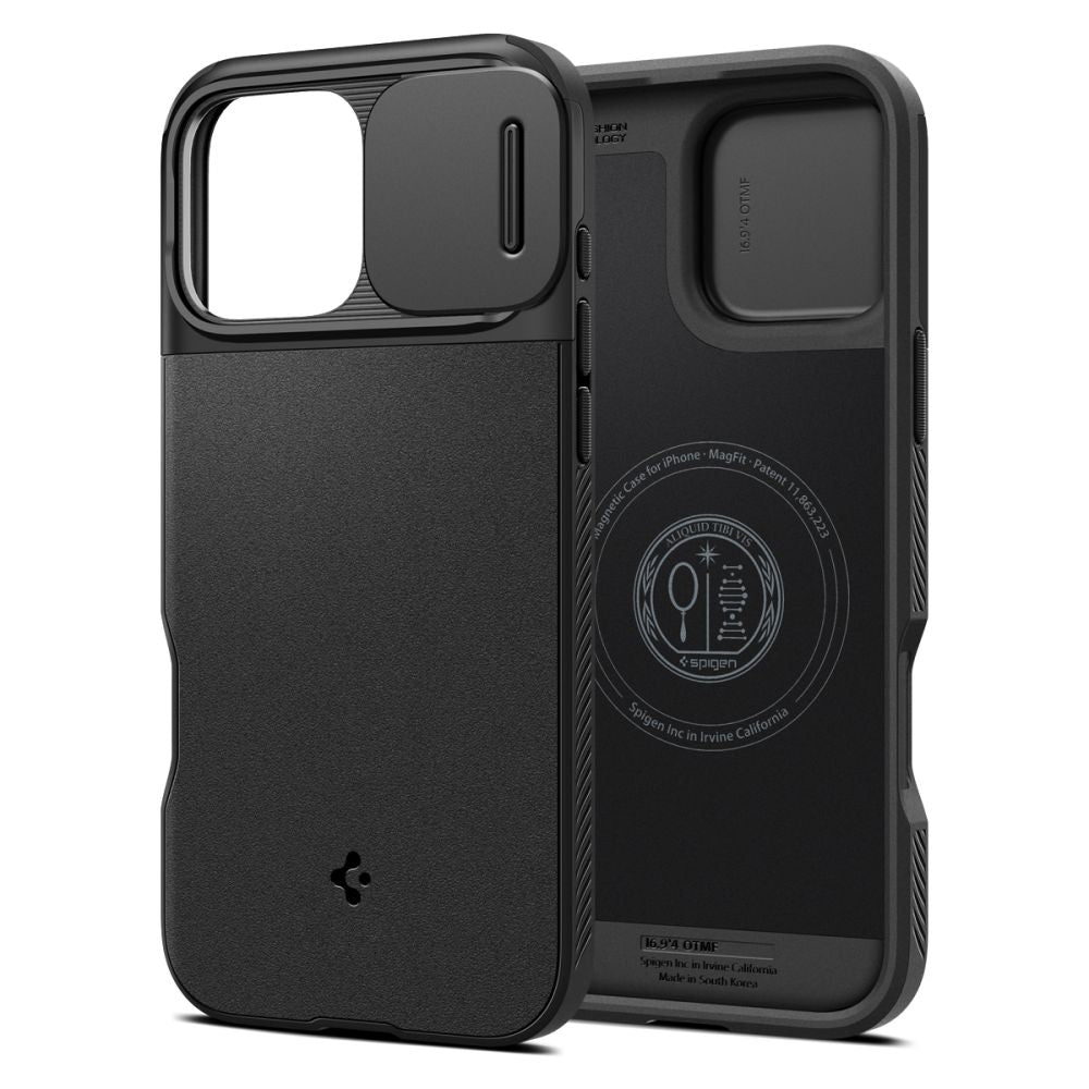 KRYT SPIGEN OPTIK ARMOR MAG MAGSAFE IPHONE 16 PRO BLACK