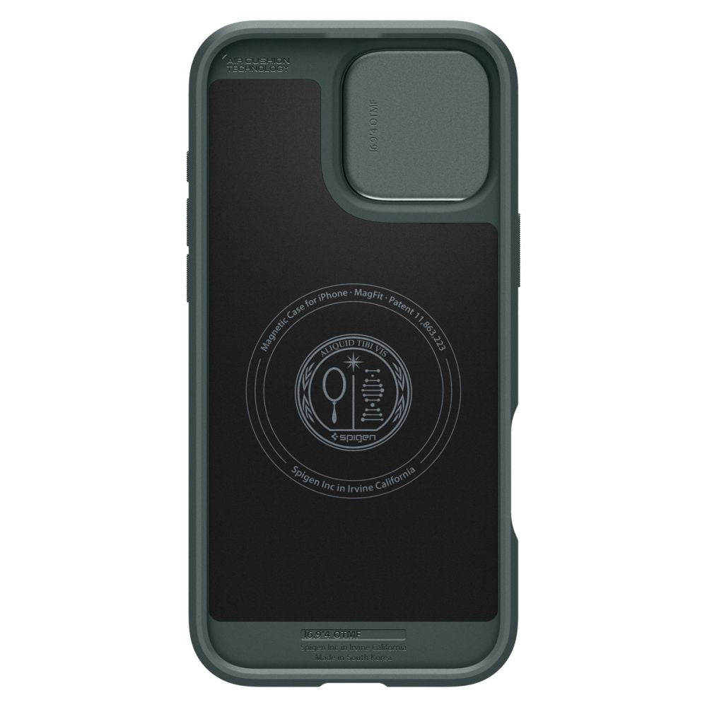 KRYT SPIGEN OPTIK ARMOR MAG MAGSAFE IPHONE 16 PRO MAX ABYSS GREEN