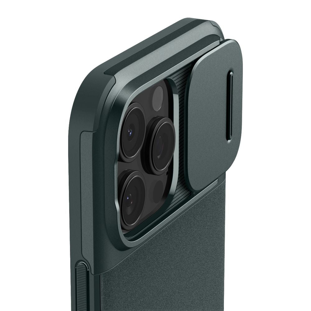 KRYT SPIGEN OPTIK ARMOR MAG MAGSAFE IPHONE 16 PRO MAX ABYSS GREEN