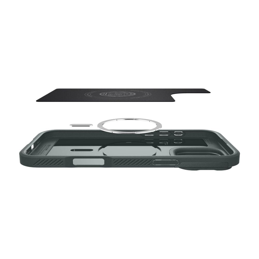 KRYT SPIGEN OPTIK ARMOR MAG MAGSAFE IPHONE 16 PRO MAX ABYSS GREEN